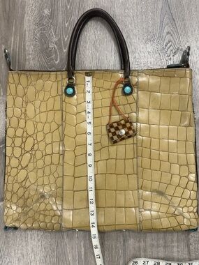 GABS G3 Large Convertible Genuine Leather Tote Made in Italy